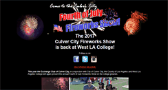 Desktop Screenshot of culvercityfireworksshow.com